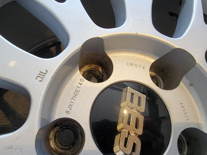 BBS LM 5X114.3 17x8 +40 LM074 Square Set of 4 Silver