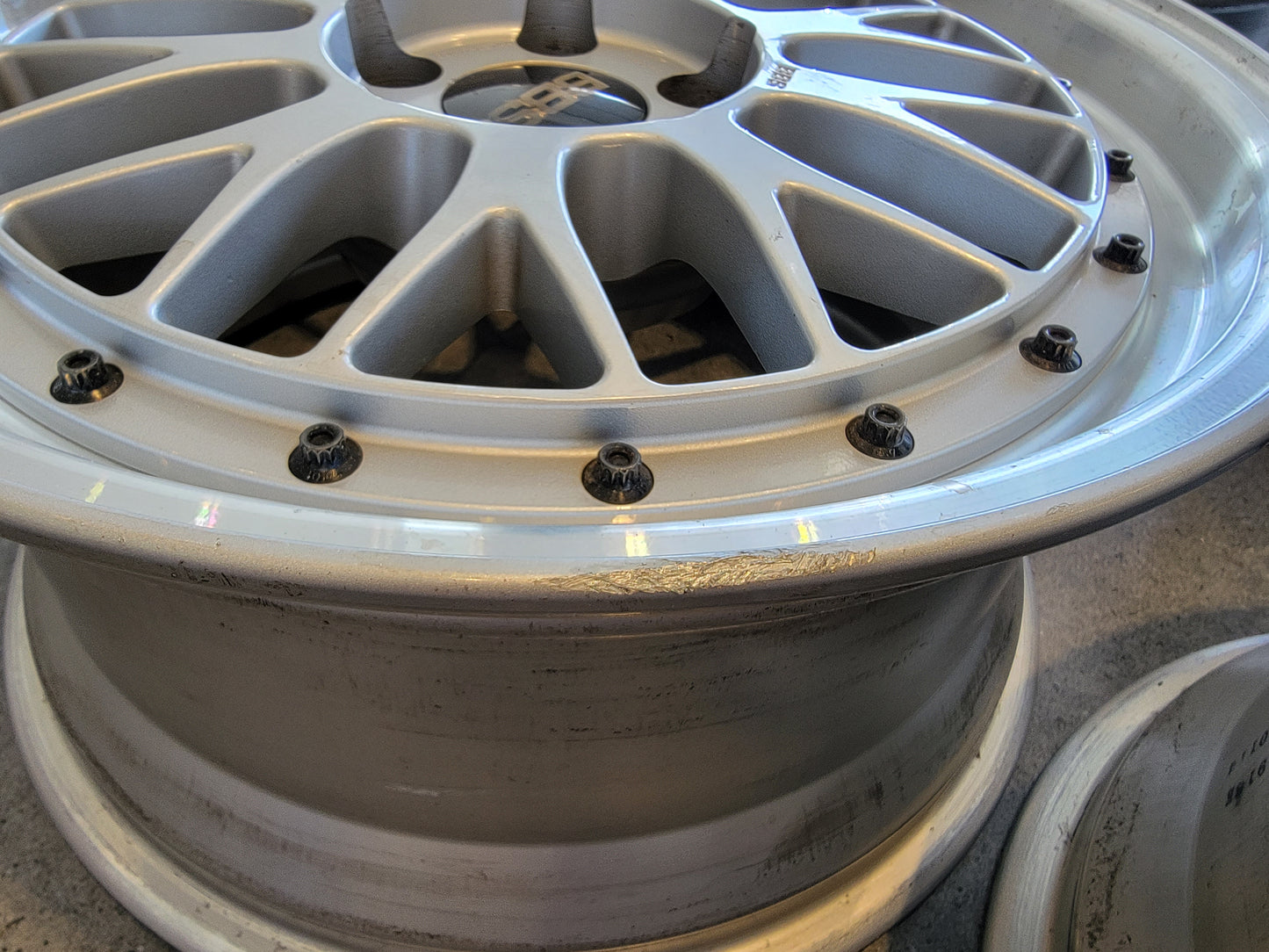 BBS LM 5X114.3 17x8 +40 LM074 Square Set of 4 Silver