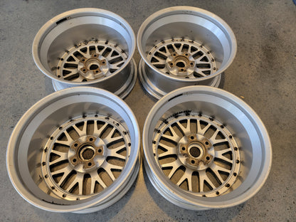 BBS LM 5X114.3 17x8 +40 LM074 Square Set of 4 Silver